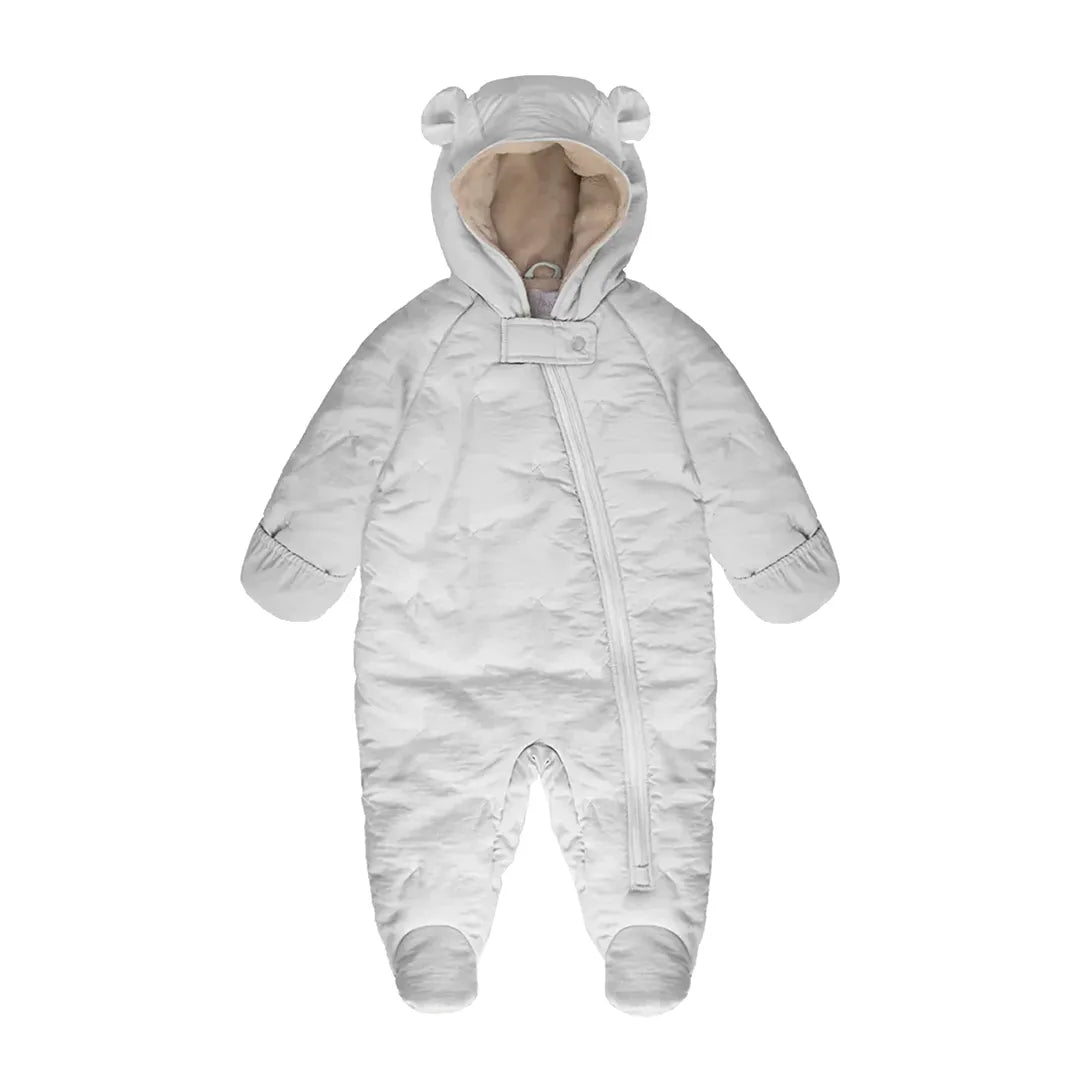 Baby Snowsuit Airy Warm Winter Outfit (6-12 Months) - Whisper White - Perfect for Outdoor Play & Winter Adventures