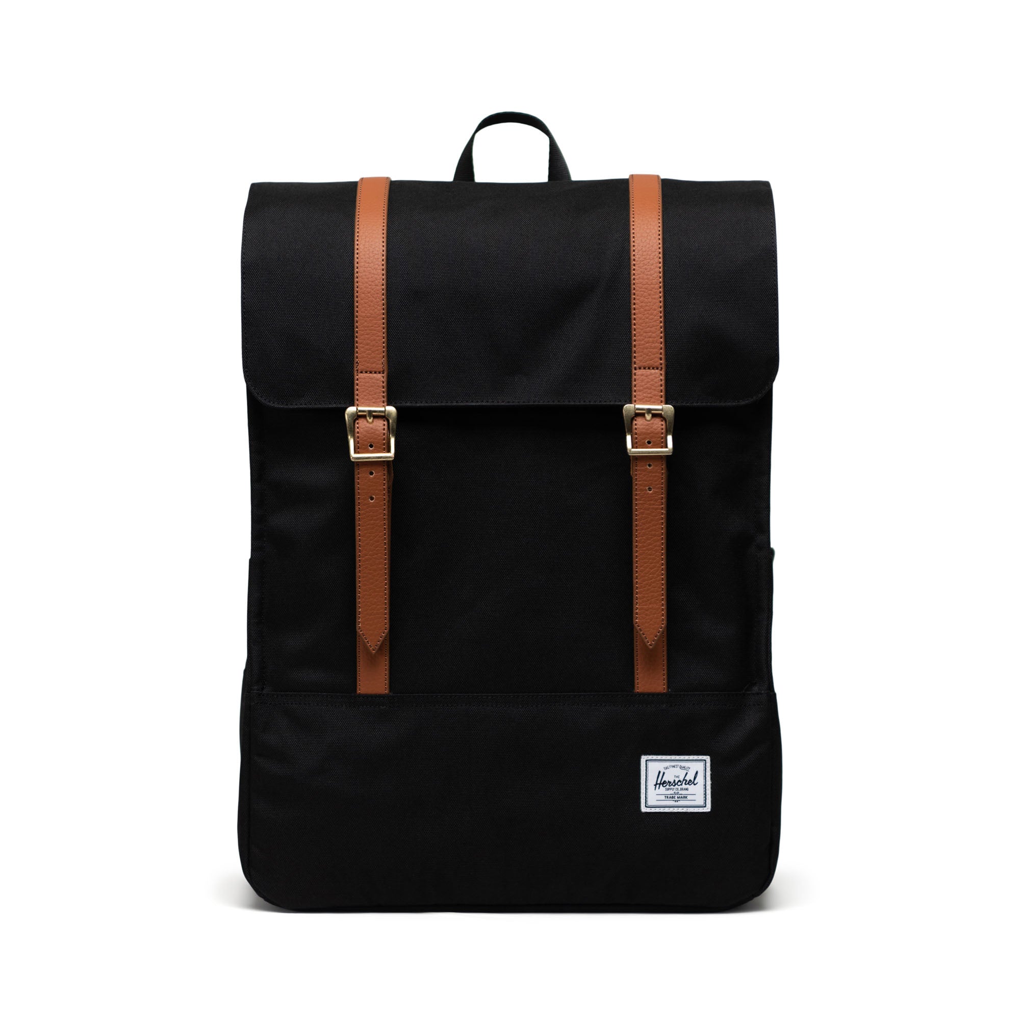 Herschel Black Survey Backpack - Stylish & Durable Laptop Backpack for Men & Women - Perfect for Work, School & Travel