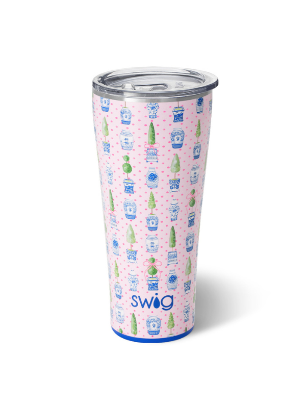 Swig Life 32oz Ginger Jar Tumbler - Insulated Stainless Steel Travel Mug for Hot & Cold Drinks - Perfect for Coffee, Tea, and Smoothies on the Go