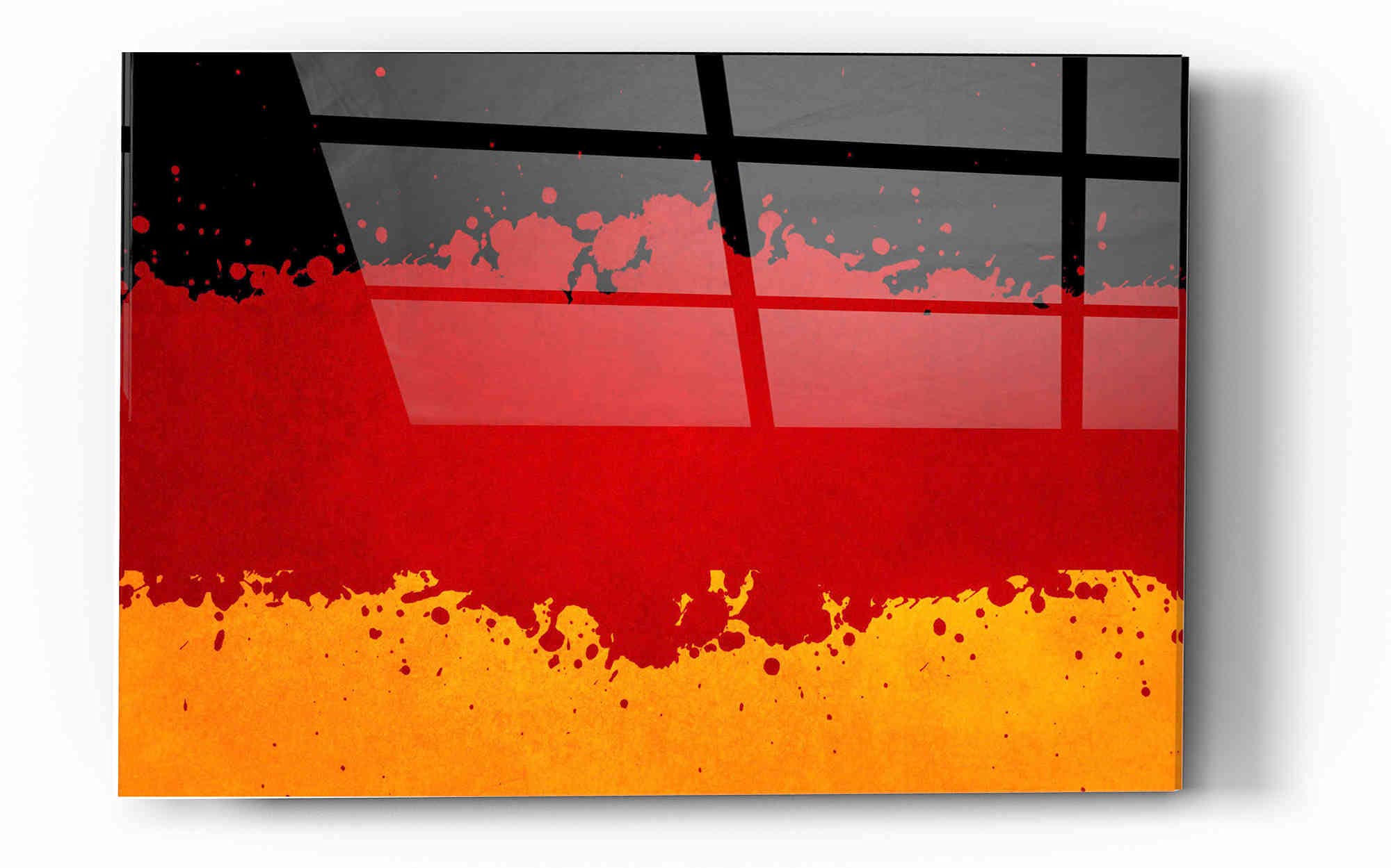 Germany Acrylic Glass Wall Art - 16x24 Inches Modern Home Decor - Perfect for Living Room, Bedroom & Office Decorations