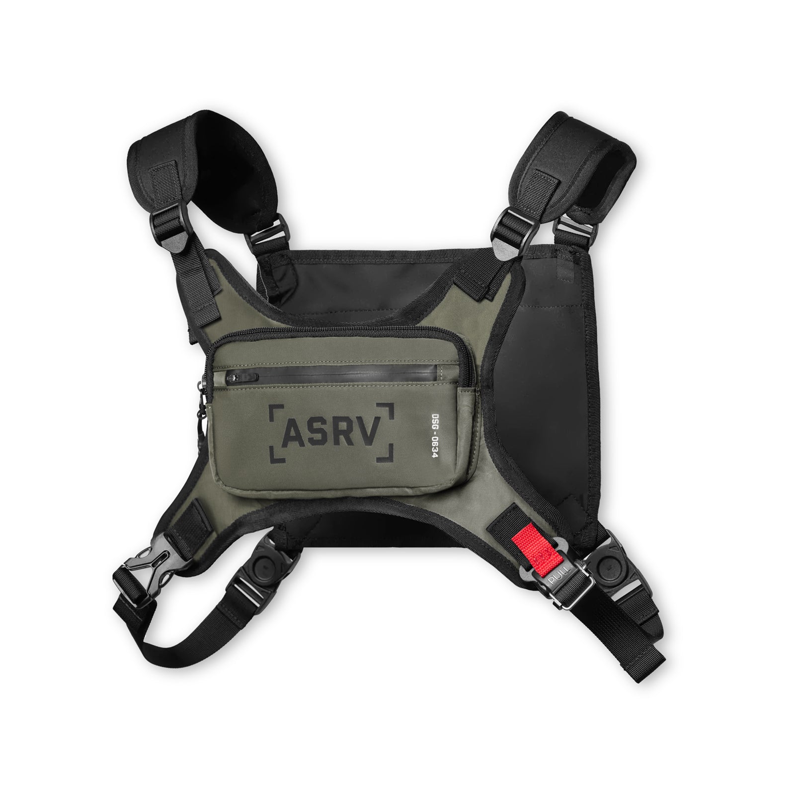 0634. Olive Conditioning Chest Pack - Lightweight & Durable for Hiking, Running & Outdoor Adventures