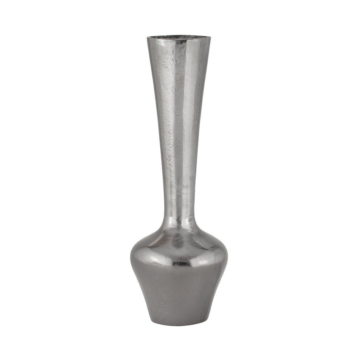 ELK Small Long Neck Aluminum Vase - Black Nickel Finish - Modern Home Decor for Flowers, Centerpieces & Wedding Decorations
