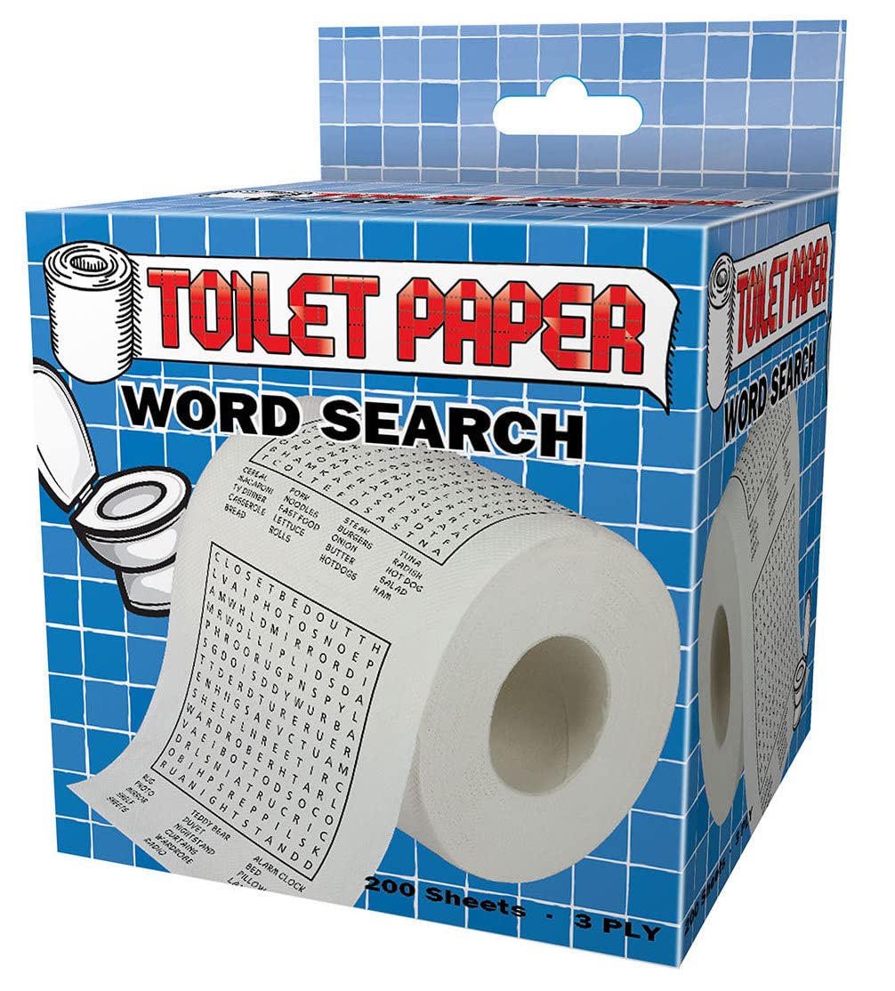 Island Dogs Word Search Puzzle Novelty Toilet Paper - Fun Bathroom Entertainment for Dog Lovers & Puzzle Enthusiasts