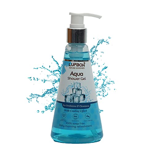 LUPBON Aqua Shower Gel for Women & Men - 100% Vegan, Paraben-Free Foaming Body Wash (250ml) | Hydrating & Refreshing for Daily Shower & Spa Experience