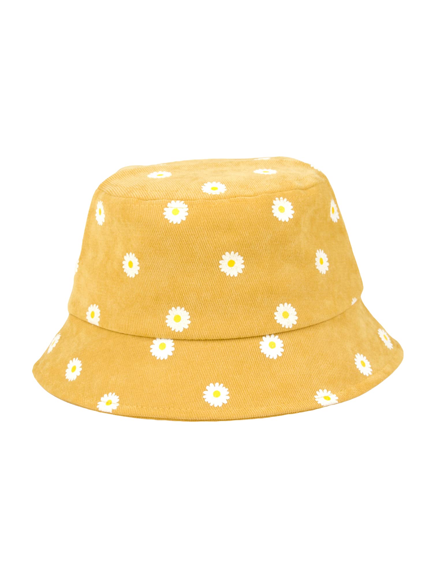 Sun Protection Hat for Toddler Girls - Adjustable Windproof Fisherman Hat with Daisy Pattern - Summer Sun Hat for Baby & Little Girls - Perfect for Beach, Park, and Outdoor Activities