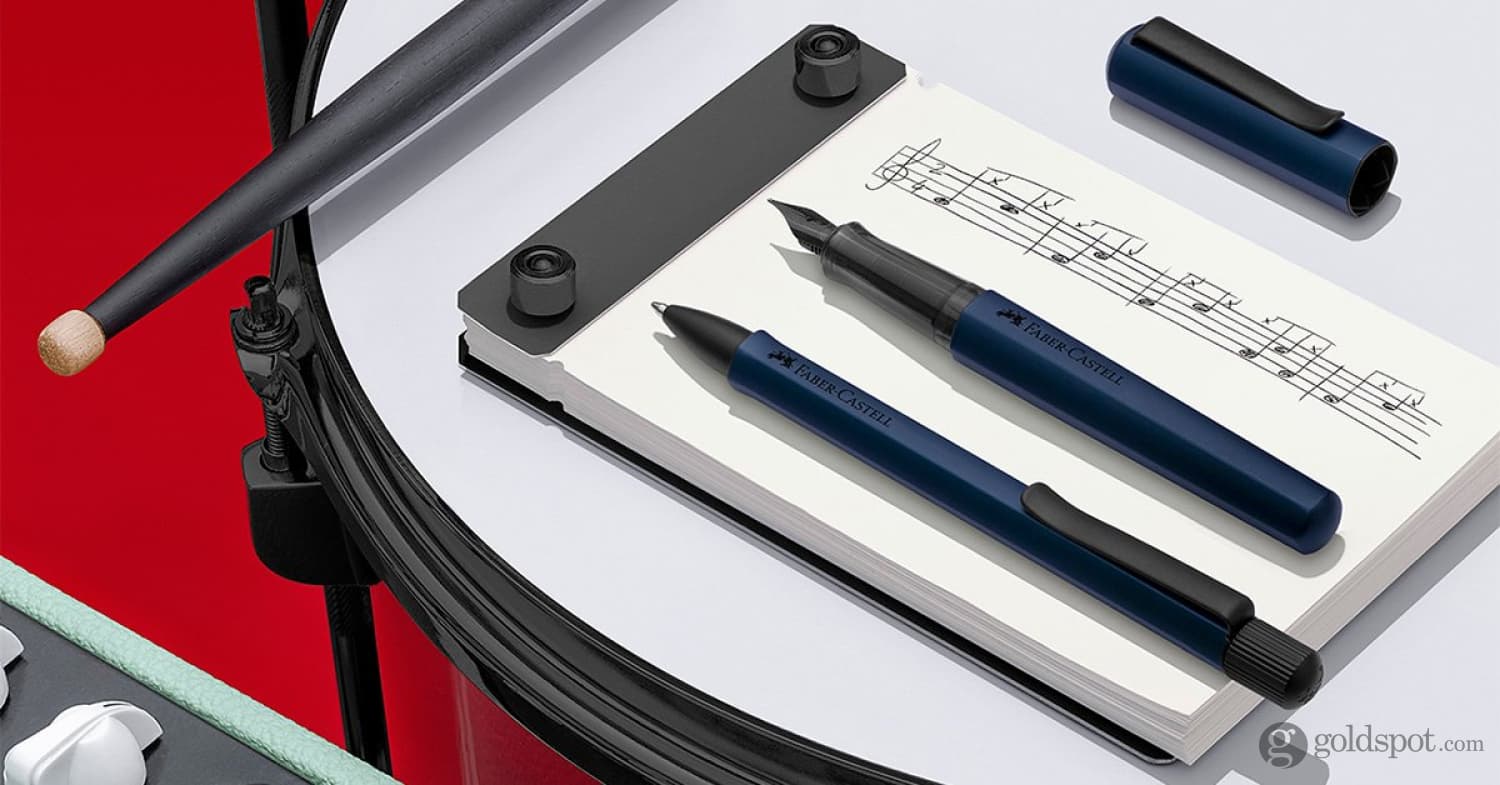 Faber-Castell Hexo Ballpoint Pen - Premium Blue Ink Pen for Smooth Writing - Ideal for Office, School & Everyday Use