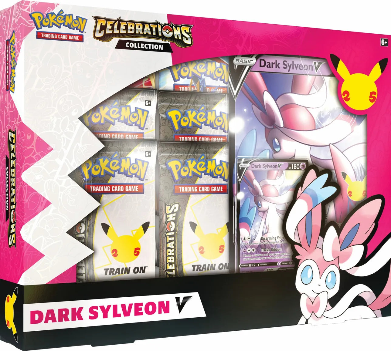 Dark Sylveon V Box - Celebrations Collection (CLB) | Pokemon TCG Trading Card Game | Perfect for Collectors & Battles