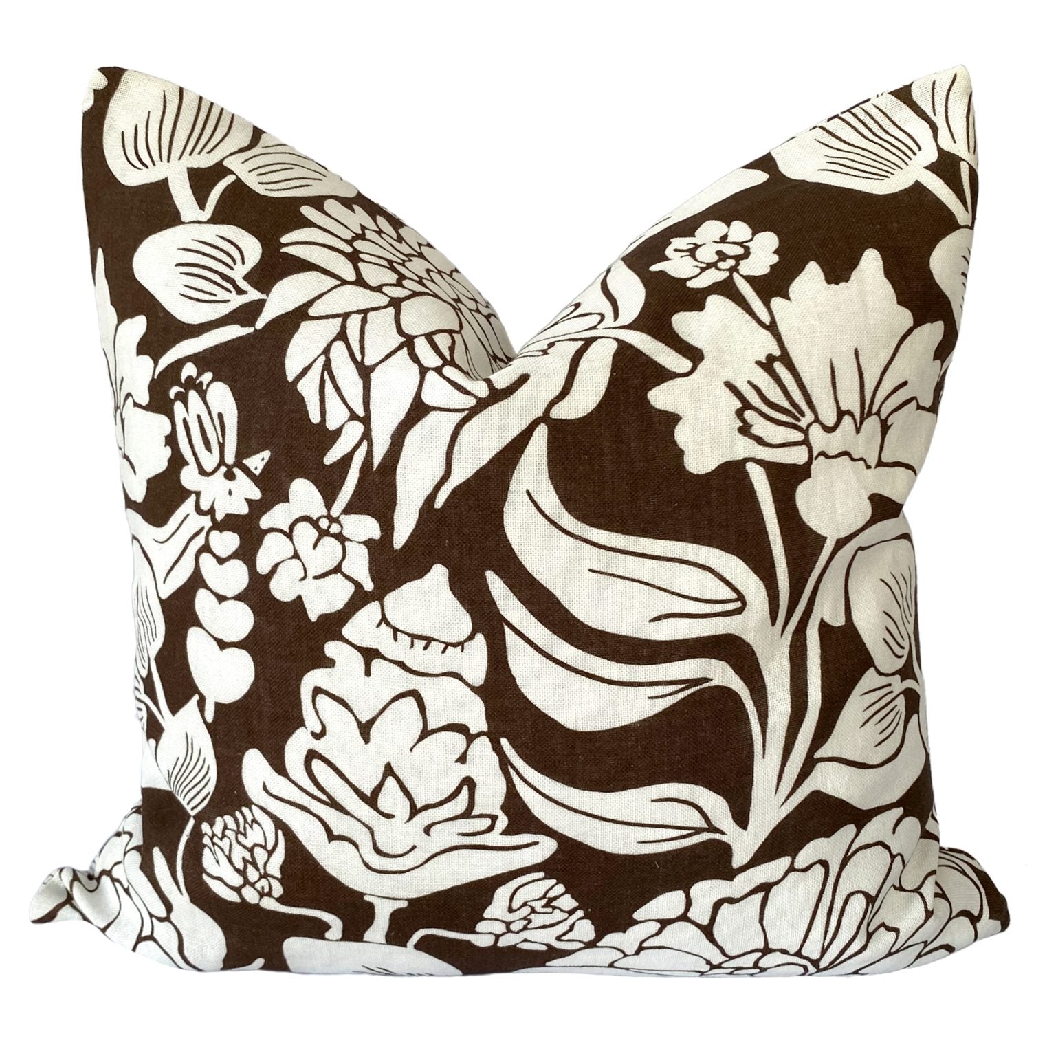 Premium Darcy Mocha Square Filled Cushion 50x50cm - Soft Decorative Throw Pillow for Sofa, Bed & Home Decor - Zaab Luxury Home Collection