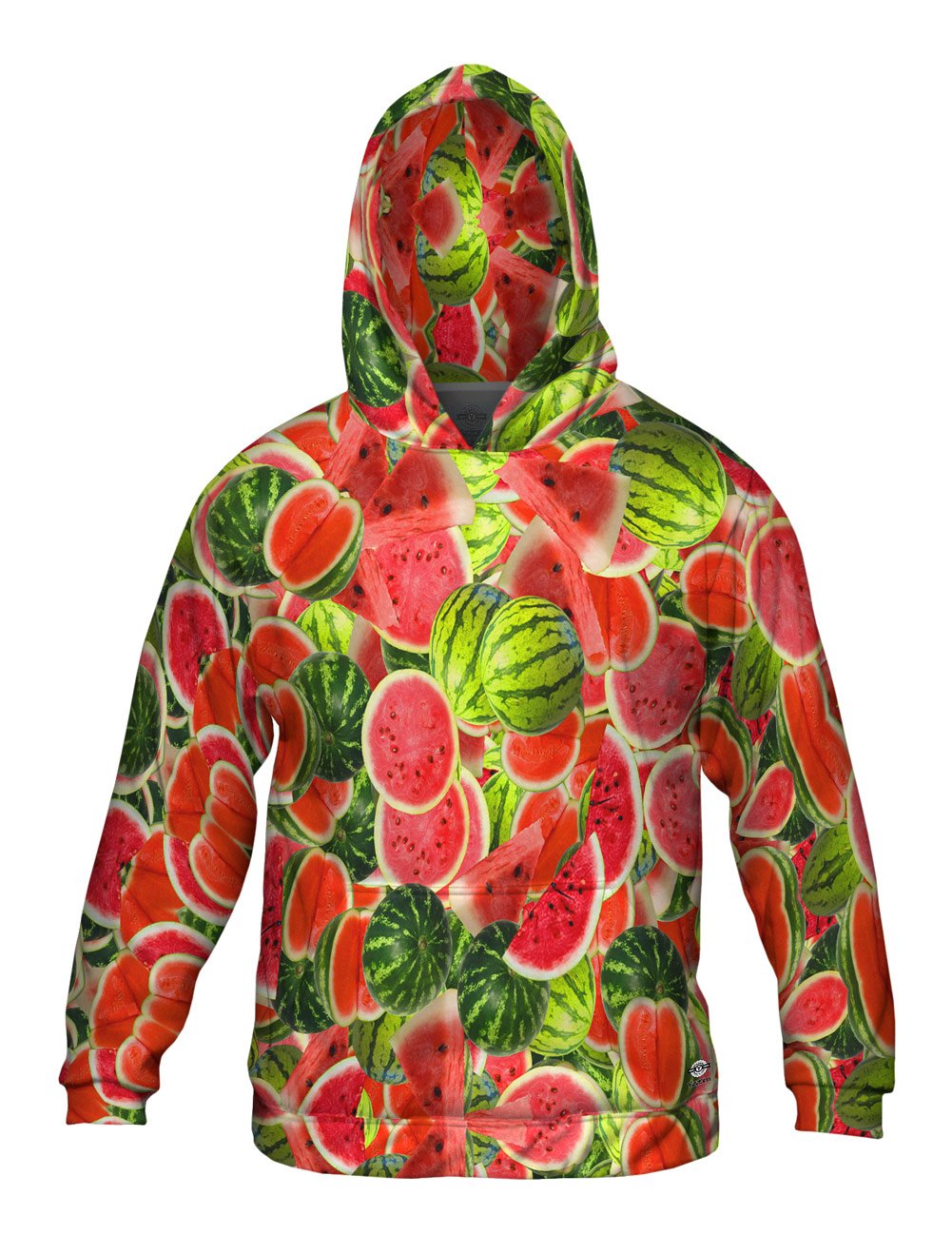 Yizzam Men's Watermelon Jumbo Allover Print Hoodie Sweater - Casual Streetwear for Everyday Comfort & Style