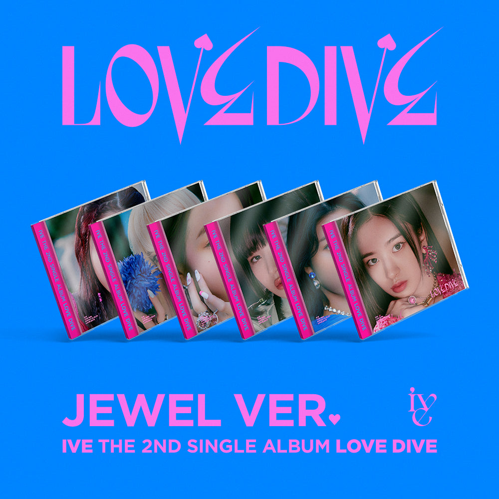 IVE 2nd Single Album 'LOVE DIVE' (Jewel Case) - K-Pop Music CD for Fans, Collectors & Gift Giving | Perfect for Birthday, Anniversary & K-Pop Enthusiasts
