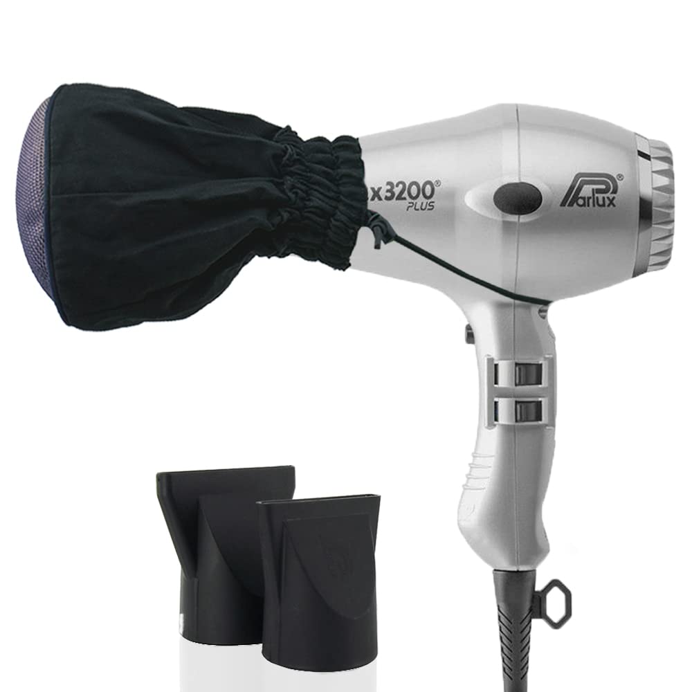 Parlux 3200 Plus Professional Ionic Hair Dryer with Metal Mesh Diffuser - Salon Quality Blow Dryer for Fast Drying & Frizz Control - Perfect for Home & Salon Styling
