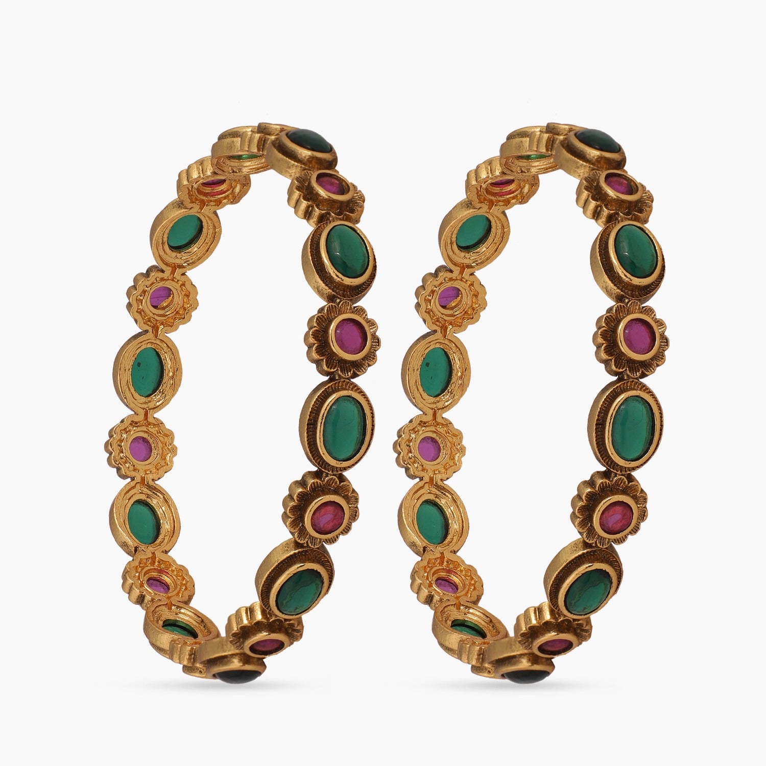 Aanchal Antique Bangles - Handcrafted Indian Jewelry for Women, Traditional Ethnic Bracelets - Perfect for Weddings, Festivals & Cultural Events