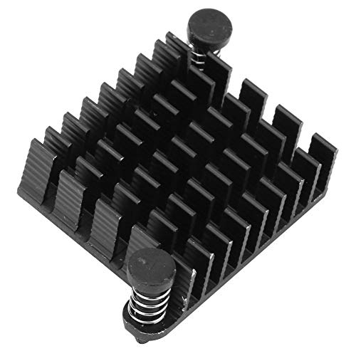 26x10x26mm高效散热片主板冷却器芯片散热片带通孔和固定钉，适用于电源板和放大器的高性能电子散热解决方案