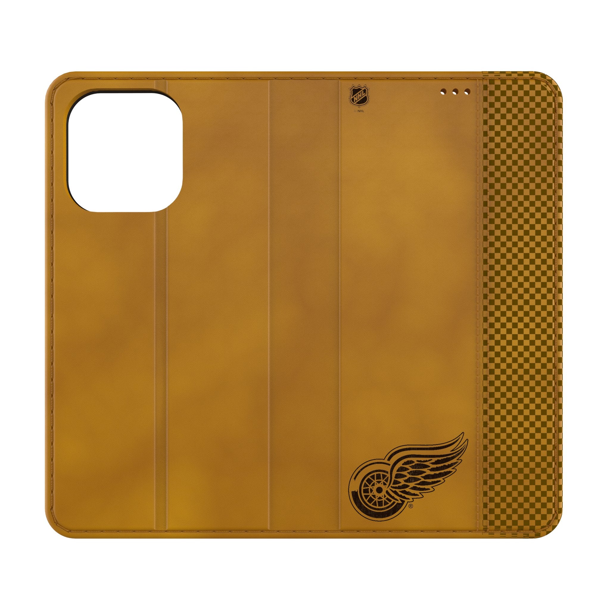 Detroit Red Wings Burn Folio Phone Case for Apple iPhone 13/14/15 Pro Max - Durable Protective Cover with Team Logo - Perfect for Sports Fans & Game Day