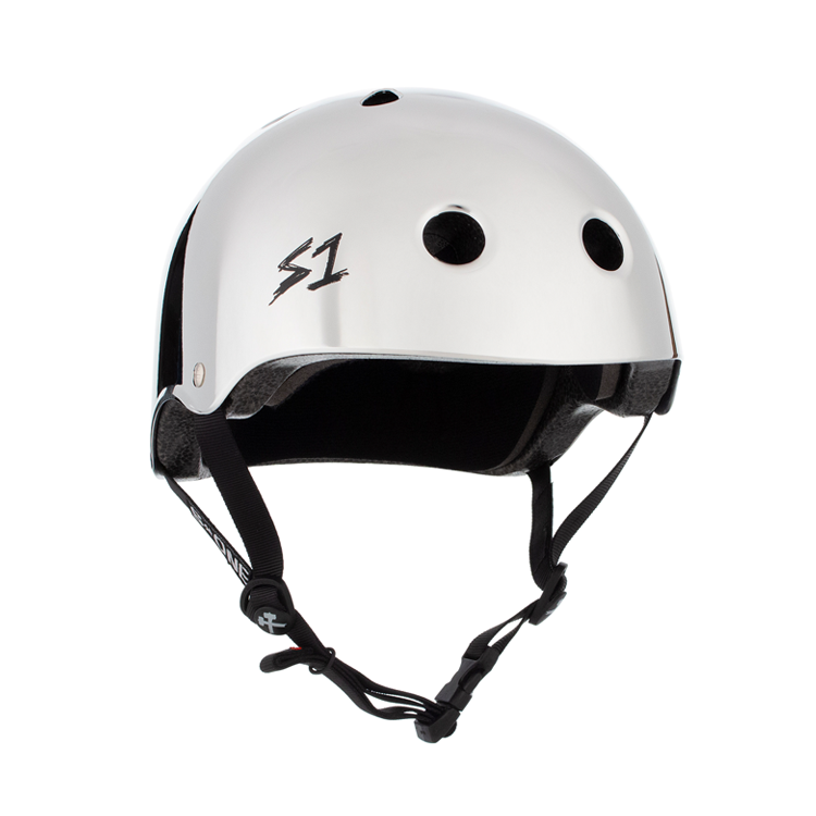 S1 Lifer Bike Helmet - Silver Mirror Finish | Lightweight & Durable Cycling Protection for Adults | Perfect for Road Biking, Mountain Biking & Commuting