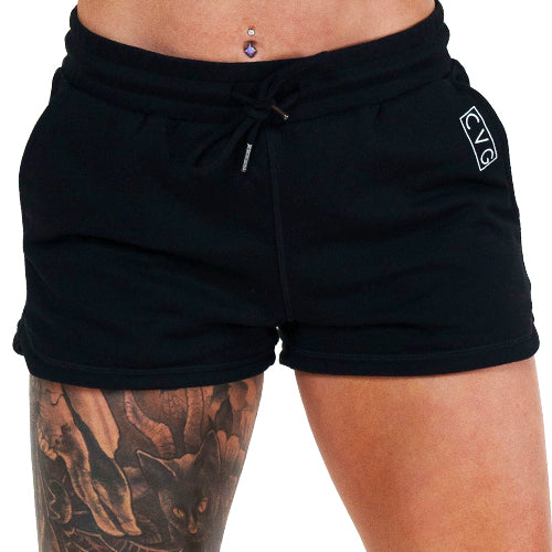 Rest Day Shorts for Men & Women - Comfortable Lounge Shorts in Black | Perfect for Relaxing at Home, Yoga, and Casual Wear