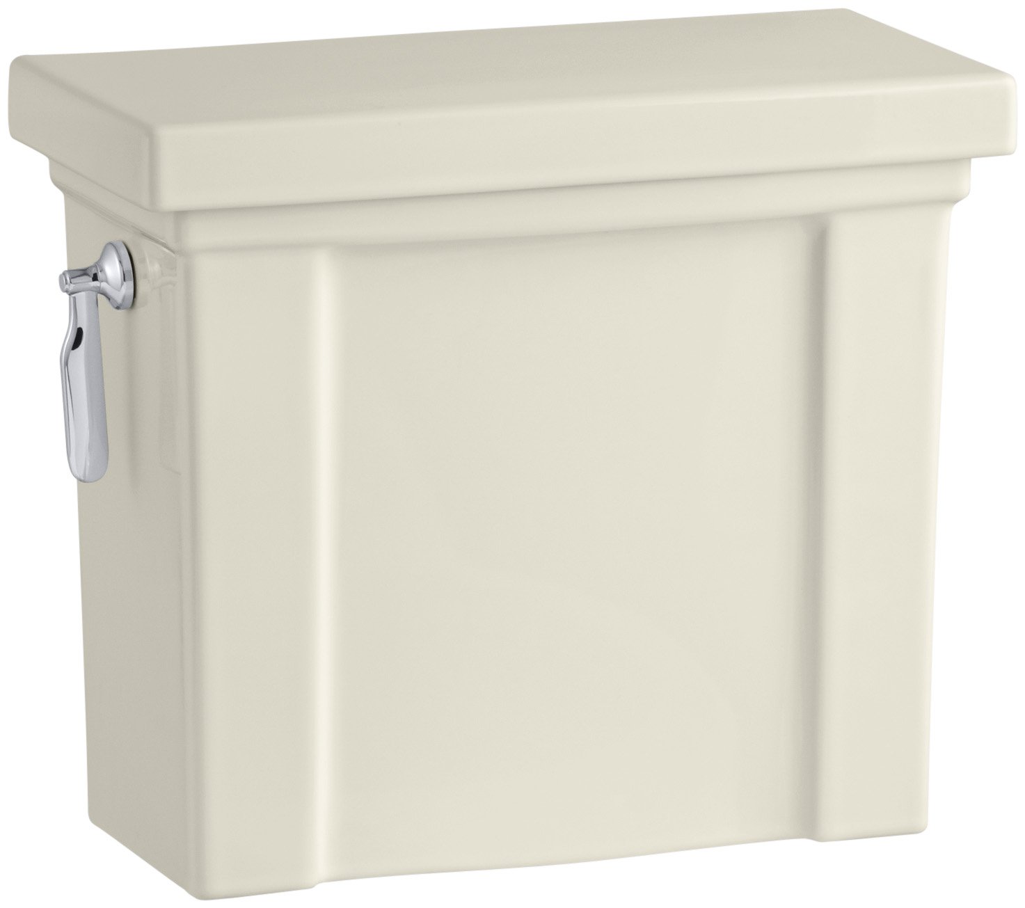 Kohler K-4899-47 Tresham 1.28-GPF Water-Saving Toilet Tank in Almond Color - Perfect for Modern Bathrooms & Eco-Friendly Homes
