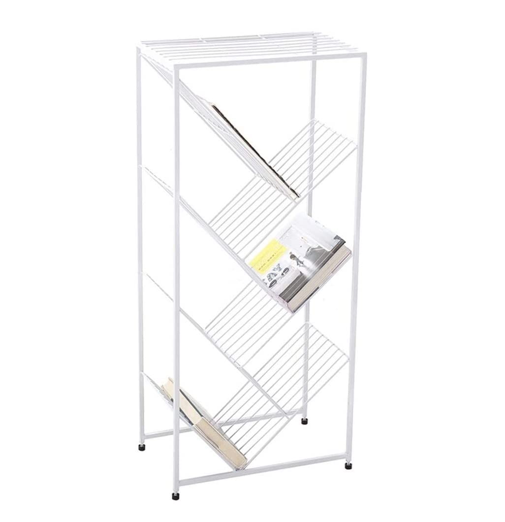 Iron Bookcase Tree-Shaped Bookshelf - 5-Tier Modern Floor Standing Book Storage Shelf for Living Room, Office & Bedroom - Simple Multilayer Book Rack for Home Decor & Organization