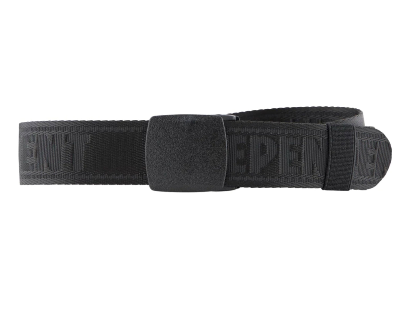 Independent BAR LOGO Web Belt - Black - Adjustable Waist Belt for Men & Women - Perfect for Casual Wear, Work Pants, and Outdoor Activities