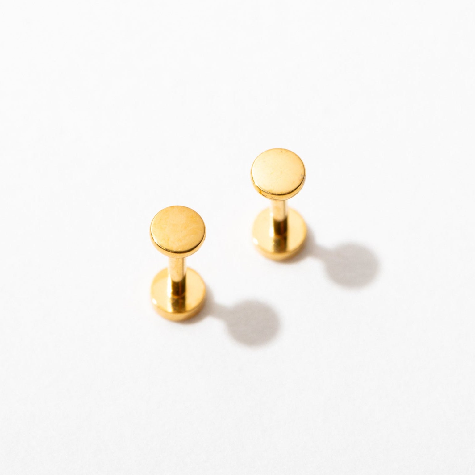 Circle Flat Back Stud Earrings - Stainless Steel Hypoallergenic Ear Studs for Women & Men | Perfect for Daily Wear, Parties & Gifting