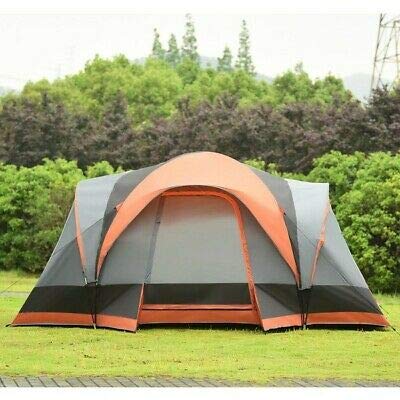RT 8-Person Instant Pop Up Camping Tent - Lightweight Waterproof Family Hiking Tent with Carry Bag - Perfect for Backpacking, Beach Trips, and Outdoor Adventures