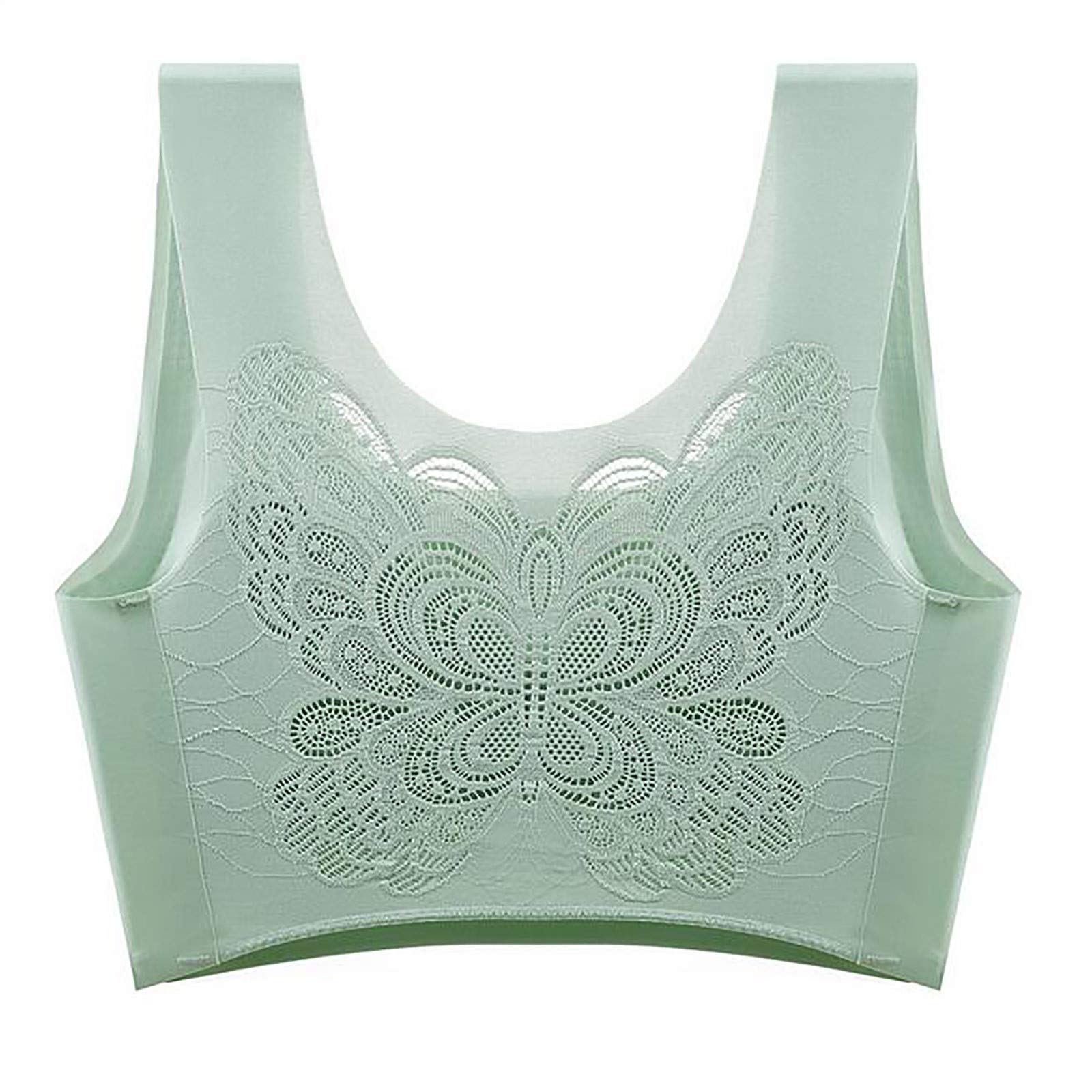Wireless Comfort Bras for Women - Stretchy Yoga Sports Bra with Hollow Design - Plus Size Support for Active Lifestyles - Perfect for Gym, Yoga & Everyday Wear