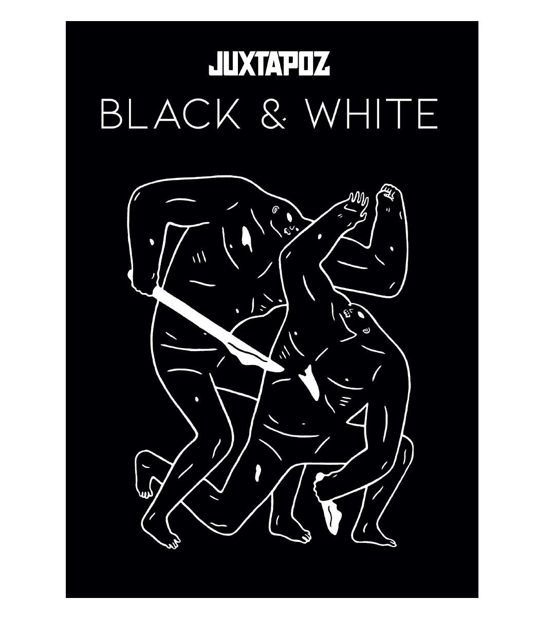 Juxtapoz Black & White Art Prints - Modern Abstract Wall Decor for Living Room, Bedroom & Office | Unique Home & Gift Idea for Art Lovers