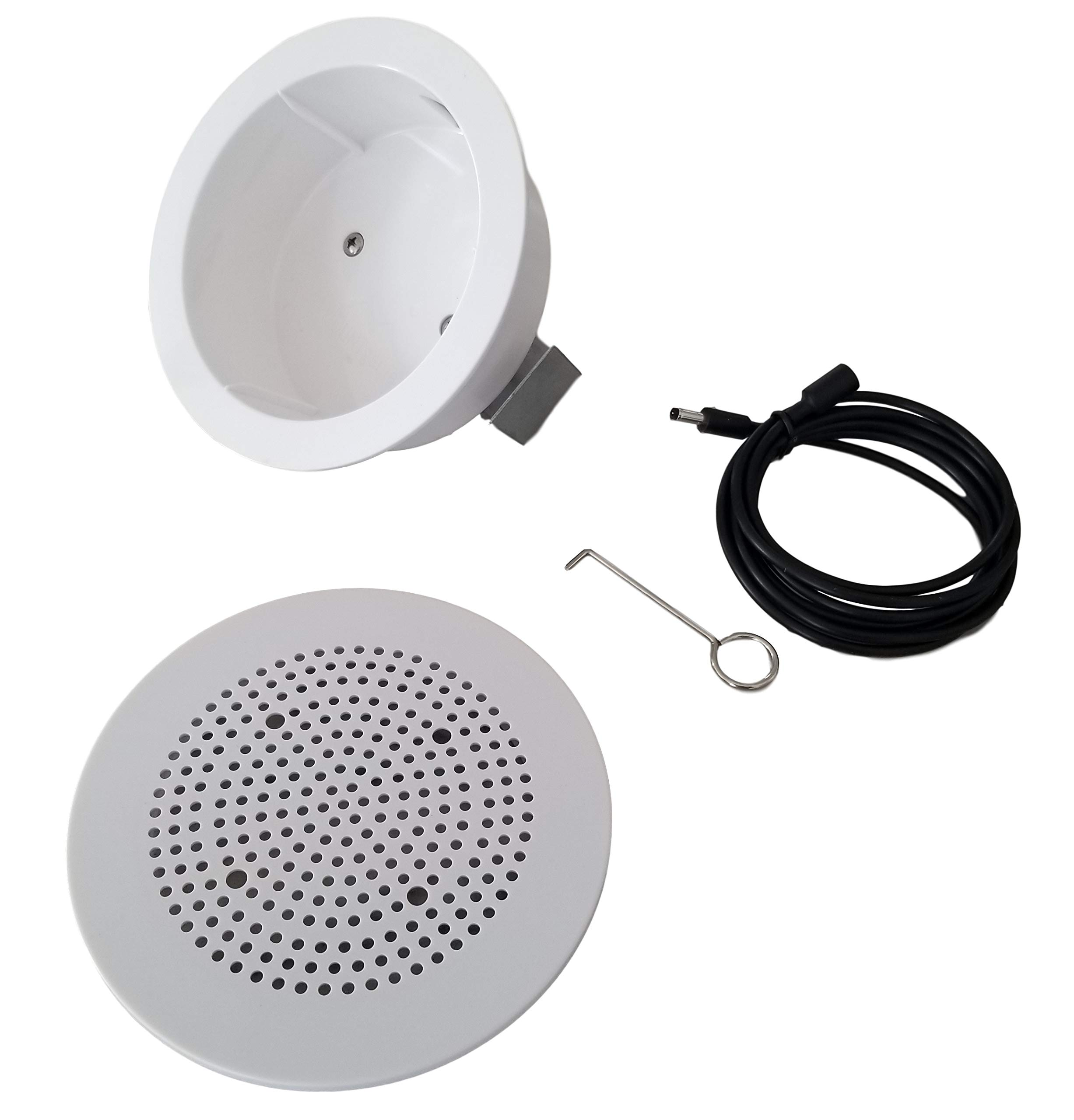 Mount Genie Flush Mount Bluetooth Speaker - Built-in Wall/Ceiling Speaker System with Optional Grill (White, 5-Pack) | Award-Winning Design & Premium Sound Quality | Perfect for Home Theater, Office Background Music & Outdoor Entertainment Areas