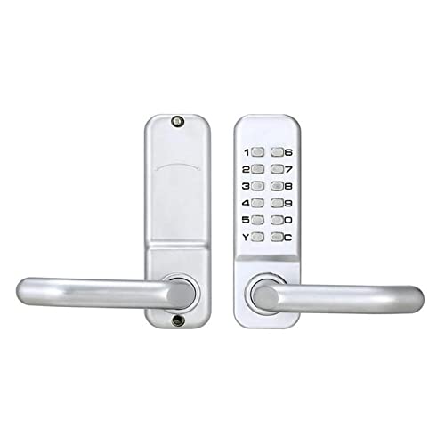 Smart Digital Door Lock - Keyless Entry Keypad with Push Button & Mechanical Backup, Secure Code Combination for Homes & Offices (Color: H) - Perfect for Apartments, Rentals & Vacation Homes