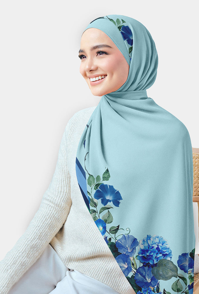 Stylish Printed Chiffon Hijab Scarf - Lightweight & Breathable Rectangular Head Cover for Women - Perfect for Daily Wear, Prayer, and Special Occasions