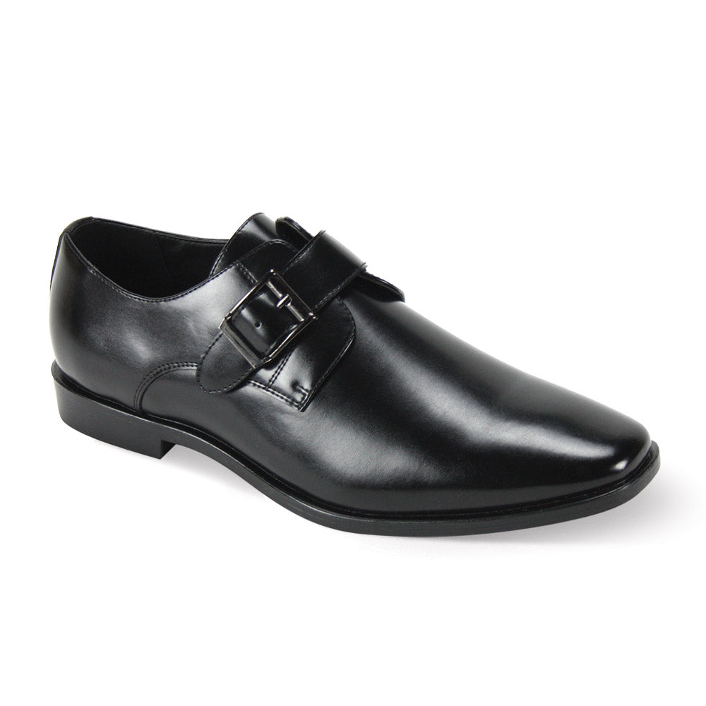 Antonio Cerrelli 7013 Wide Width Black Dress Shoes for Men - Comfortable Formal & Business Attire for Office, Wedding & Special Occasions