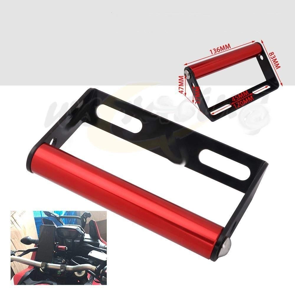 Universal Motorcycle Crossbar Extender - Lightweight GPS & Phone Mount for Adventure Riding