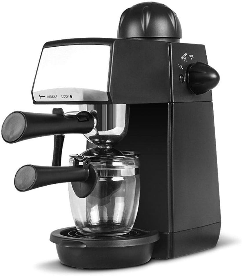 Premium 2-in-1 Semi-Automatic Espresso & Coffee Machine with 5 Bar Pressure, Milk Frother, Built-in Heating Tray & Accessories - Perfect for Home Baristas & Coffee Lovers to Make Latte, Cappuccino & More