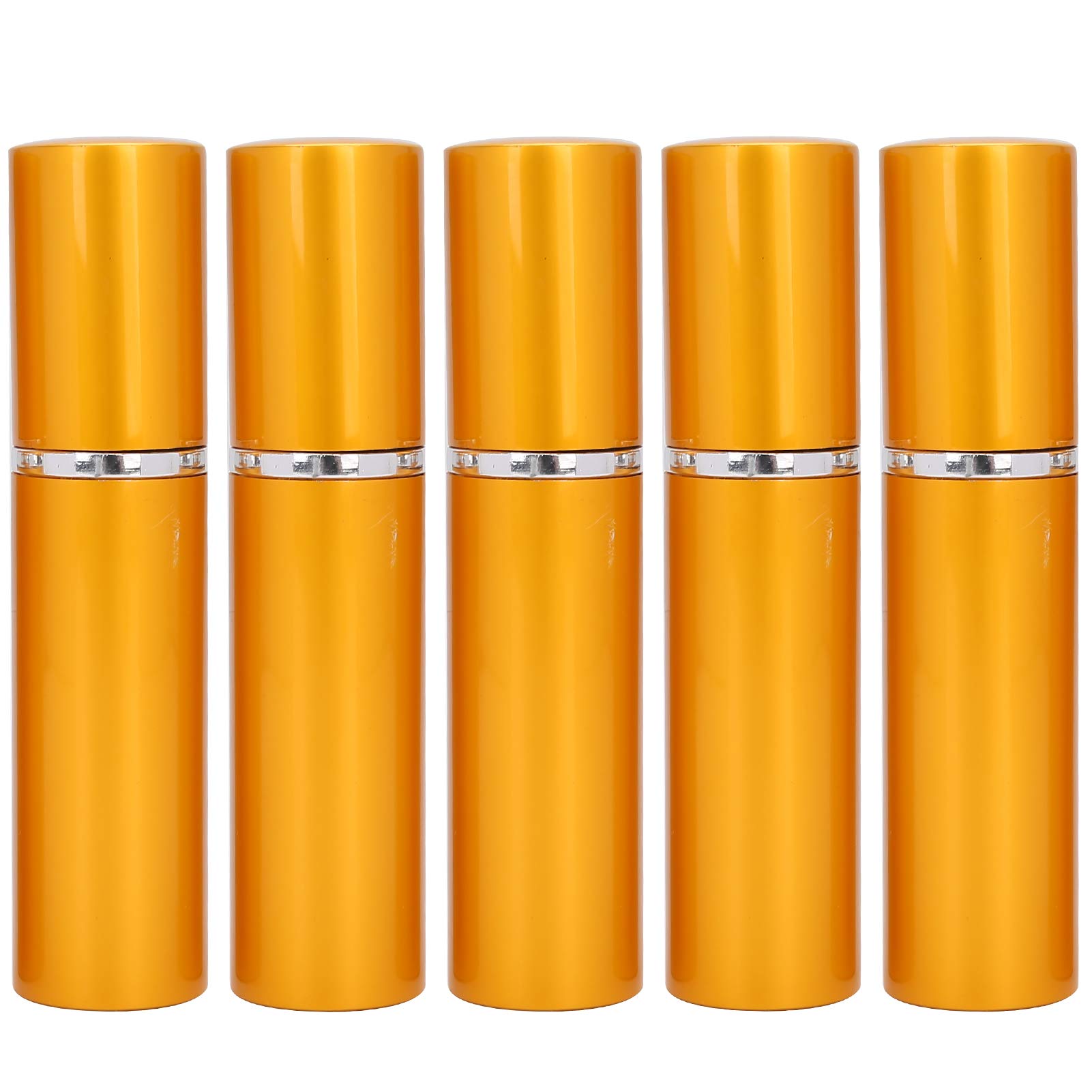 Refillable Travel Perfume Atomizer Spray Bottle - Portable Mini Perfume Sprayer for Women & Men, Leak-Proof Gold Perfume Bottle for Purse, Gym Bag, Travel & On-The-Go Use