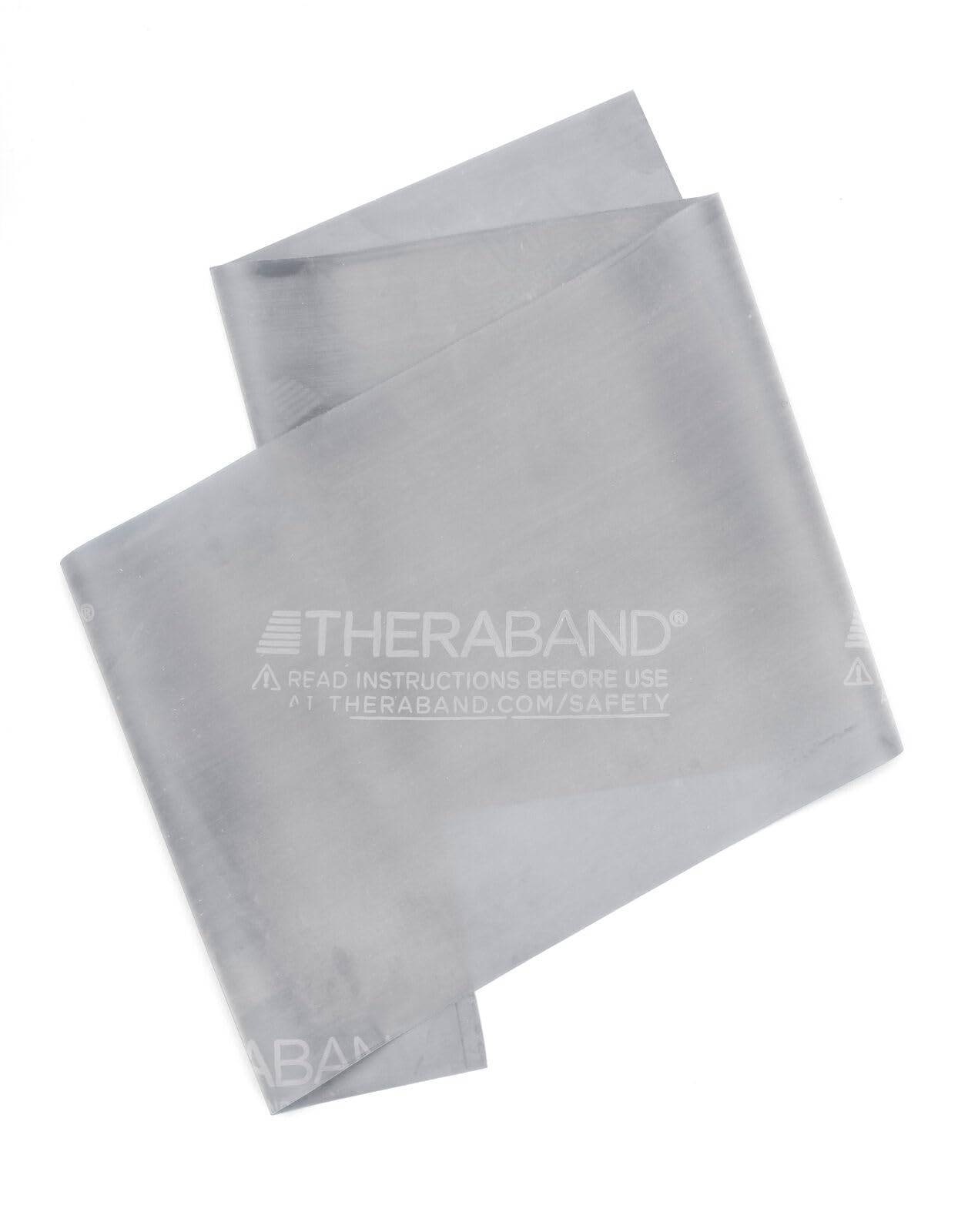 THERABAND Professional Latex Resistance Bands - 6 Ft Exercise Bands for Strength Training, Physical Therapy, Pilates & Home Workouts (Super Heavy Level 7, Silver) - Perfect for Upper & Lower Body Toning, Rehabilitation & Fitness Routines