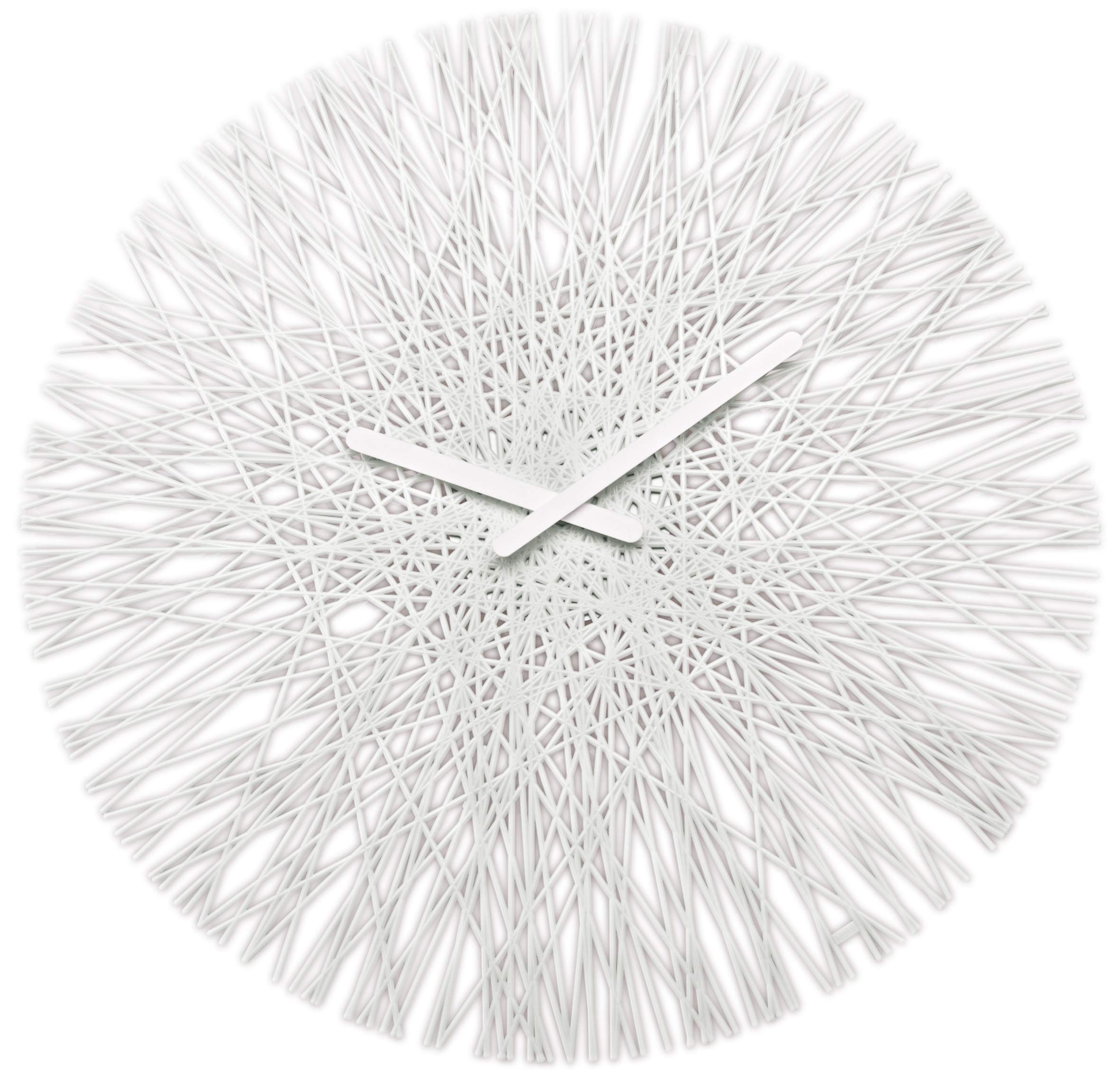 Koziol Silk Wall Clock - Elegant Cotton White Design for Home & Office Decor | Perfect for Living Room, Bedroom, or Workspace