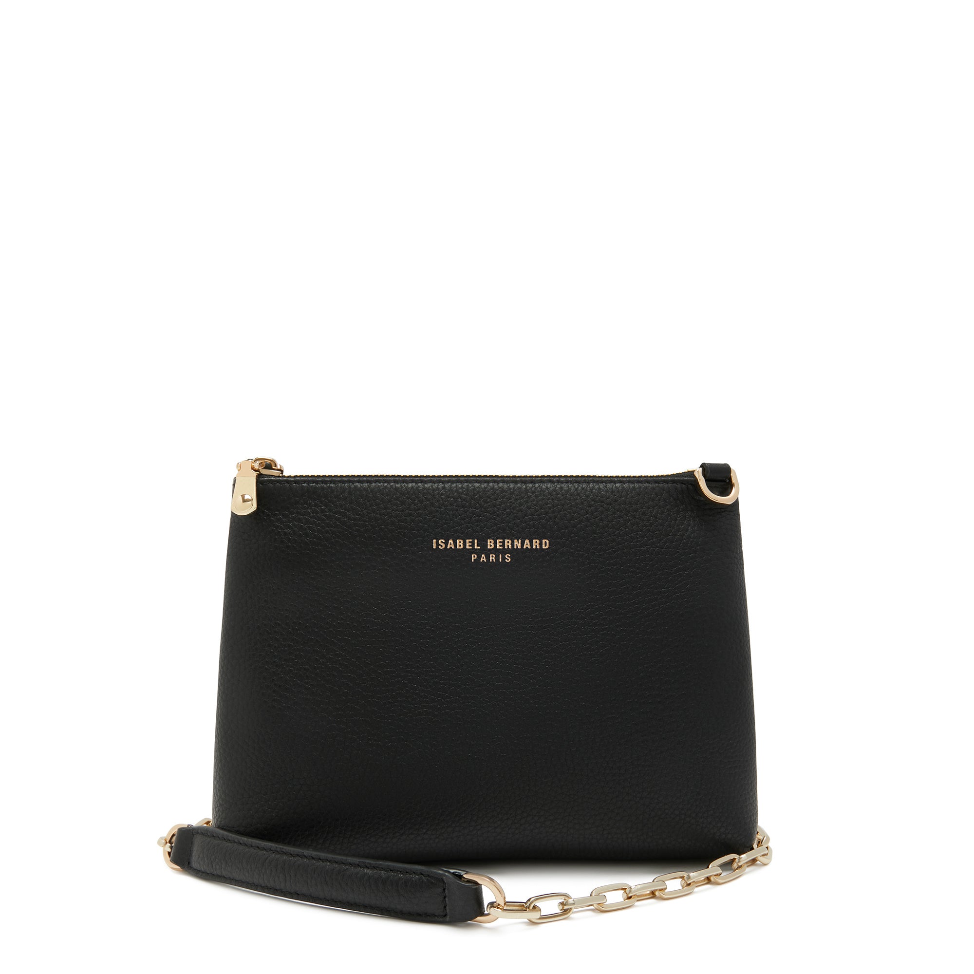 Honoré Misra Black Calfskin Leather Shoulder Bag for Women - Stylish & Durable Designer Handbag for Work, Travel & Everyday Use