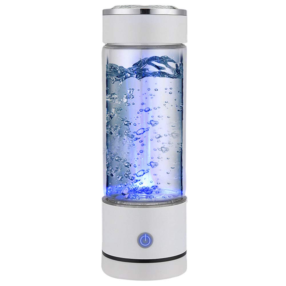 Portable Hydrogen Water Bottle Generator - Rechargeable Ionized Hydrogen-Rich Water Glass Cup for Health & Wellness - Perfect for Travel, Gym, and Daily Hydration