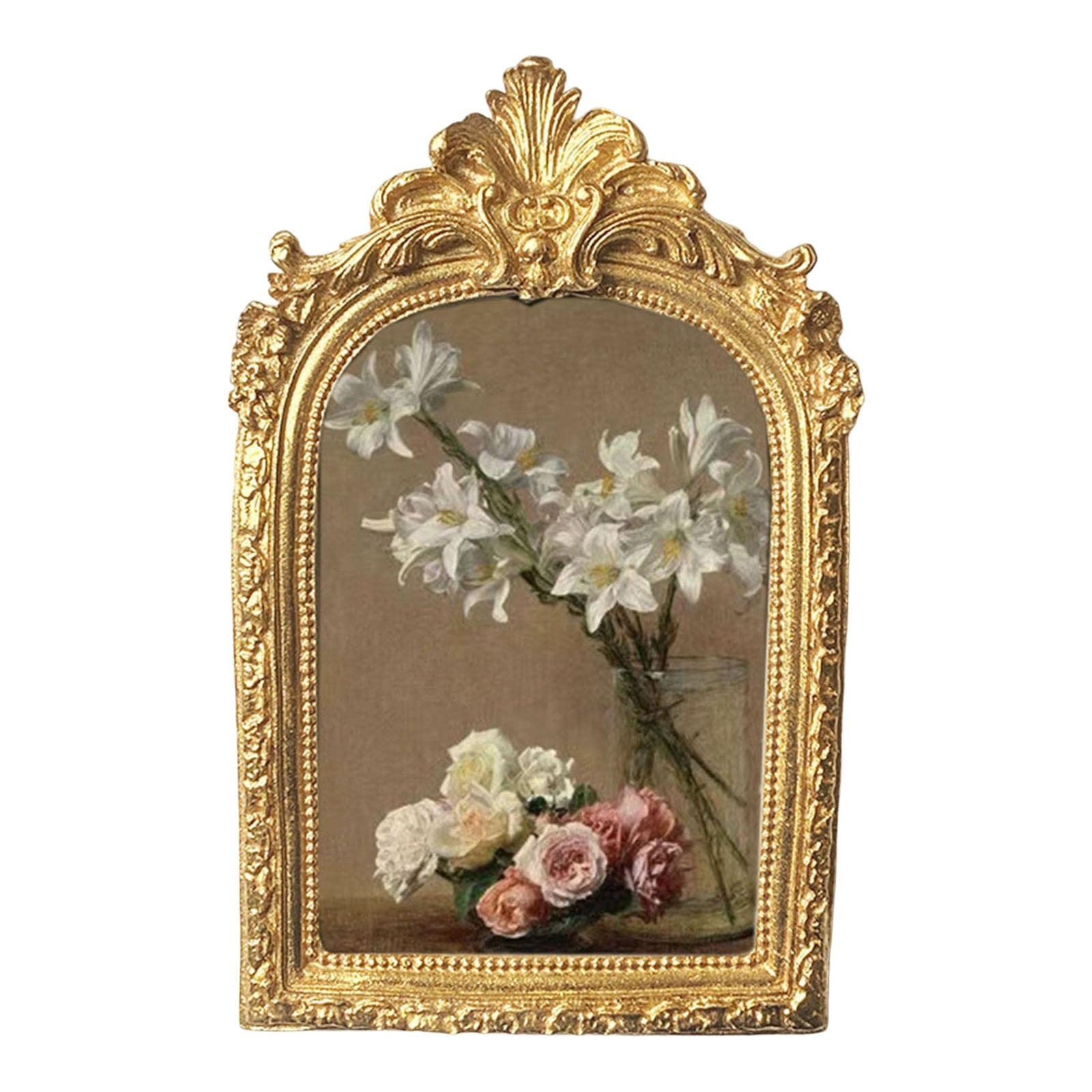 Antique European Style Photo Frame - Elegant Desktop & Wall Hanging Decor for Bedroom, Living Room, Office | Perfect for Family Photos, Wedding Pictures & Home Décor