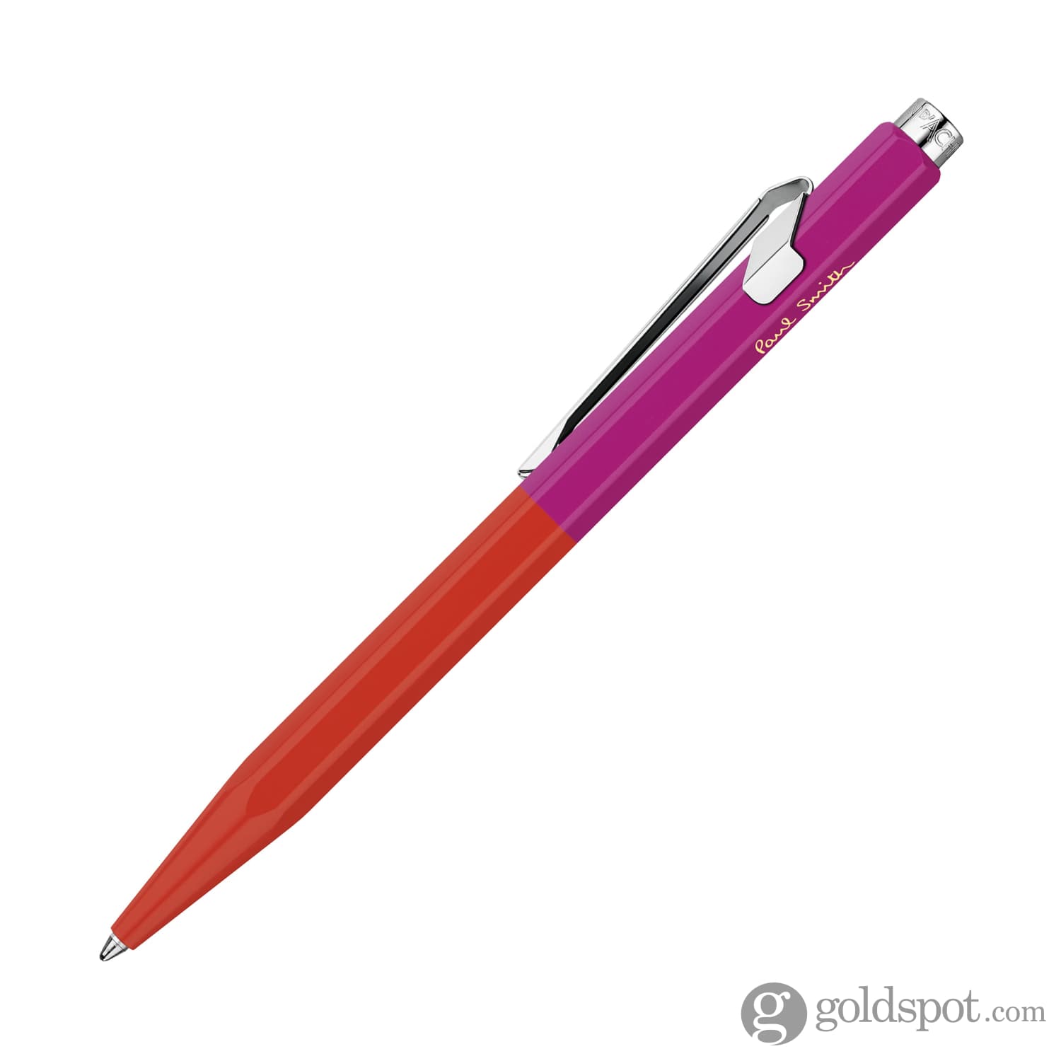 Caran d'Ache 849 Paul Smith Limited Edition Ballpoint Pen - Warm Red & Melrose Pink - Premium Swiss Writing Instrument for Office, Gifts & Collectors