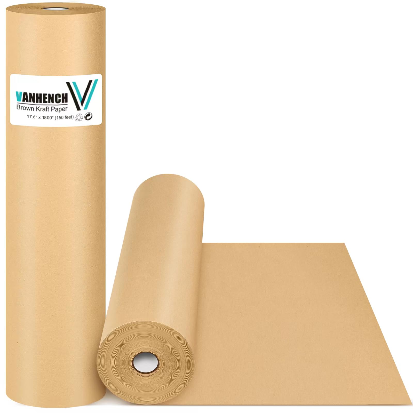 Brown Kraft Packing Paper Roll 17.6