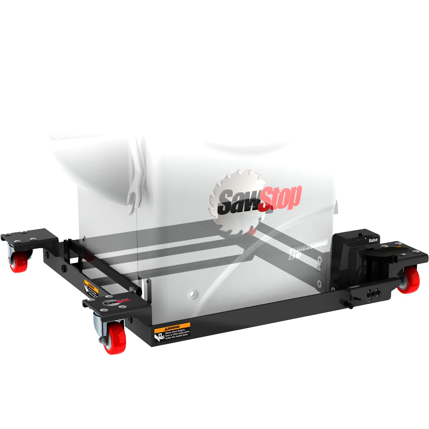 SawStop MB-PCS-IND Industrial Saw Mobile Base Assembly with PCS Conversion Kit - Heavy-Duty Workstation Mobility for Professional Woodworking Shops & Job Sites