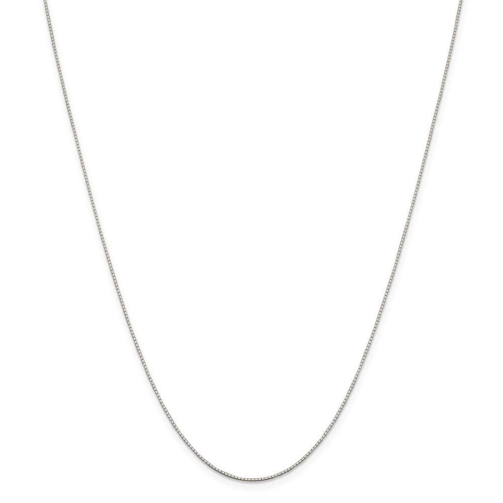 Ryan Jonathan Sterling Silver 4-Sided Diamond-Cut Box Chain Necklace - 0.6mm Mirror Finish for Women, Men | Perfect for Layering, Gifts & Everyday Wear