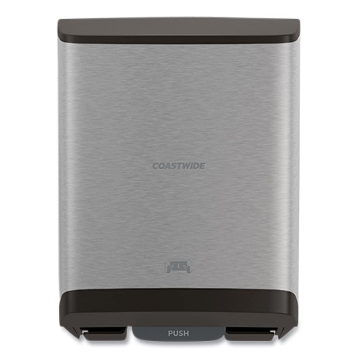 J-Series Auto-Cut Hardwound Paper Towel Dispenser - Commercial Grade, Black/Metallic (CWJMHT-S) - Perfect for Restaurants, Offices & Public Restrooms