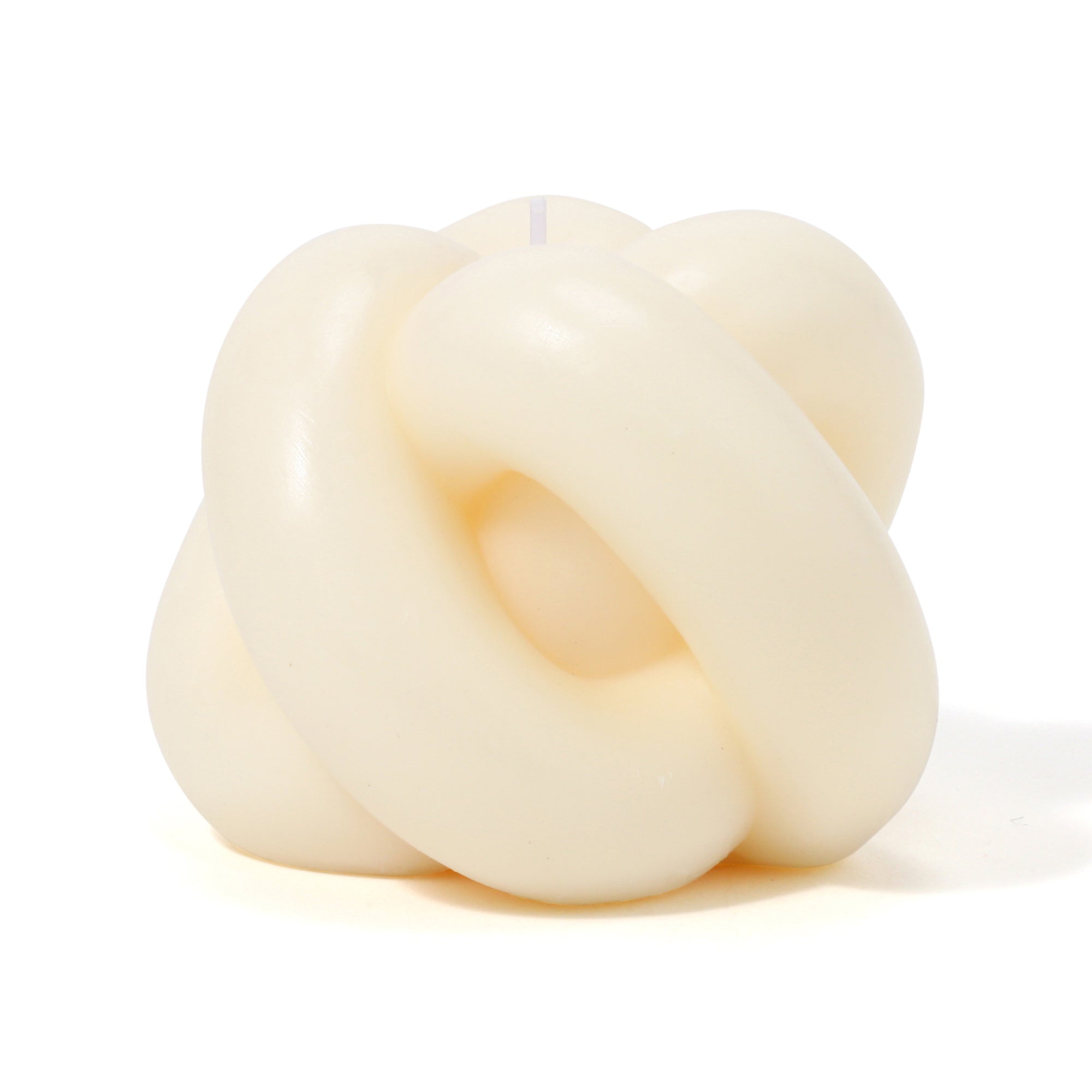Handmade Ivory Knot Candle - Elegant Decorative Scented Candle for Weddings, Home Decor & Romantic Ambiance