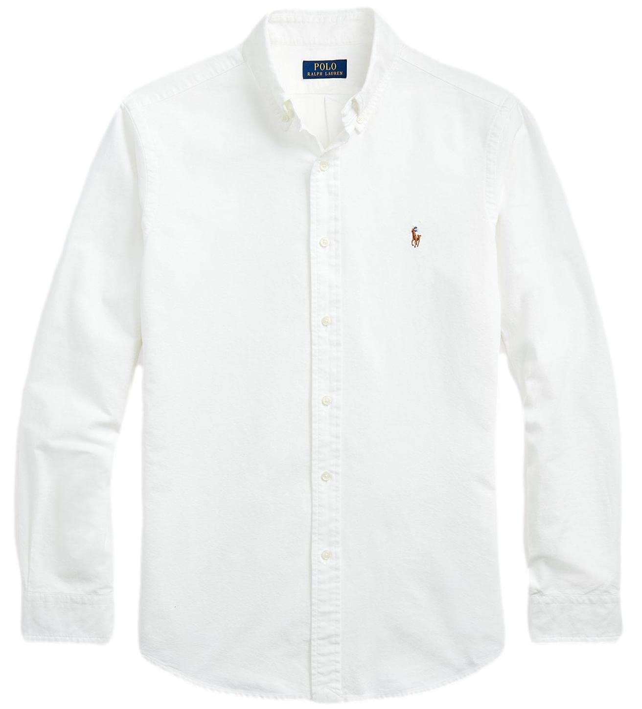 POLO RALPH LAUREN Men's Long Sleeve Classic Oxford Shirt | Premium Cotton Button Down Dress Shirt for Business, Casual & Formal Wear