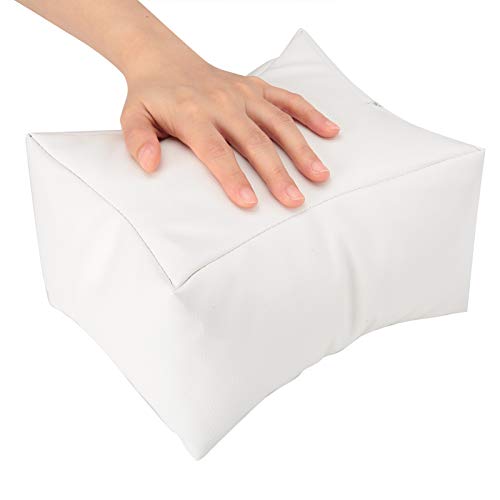 Breathable Waterproof Manicure Hand & Foot Cushion Pillow - Soft Support for Nail Care at Home, Salon & Spa (White) | Perfect for Gel Polish, Acrylic Nails & Pedicures