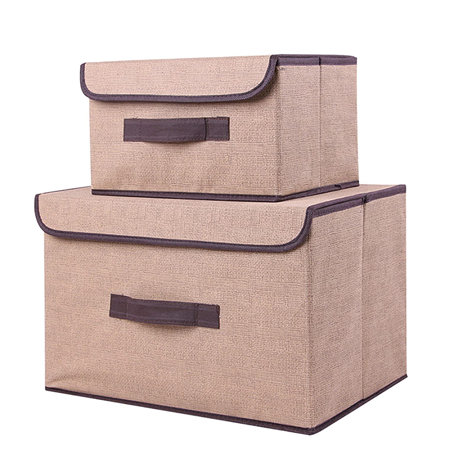 YXWLLN Foldable Storage Box with Lid - Portable Clothes Organizer for Home, Travel & Office - Perfect for Closet, Bedroom & Moving
