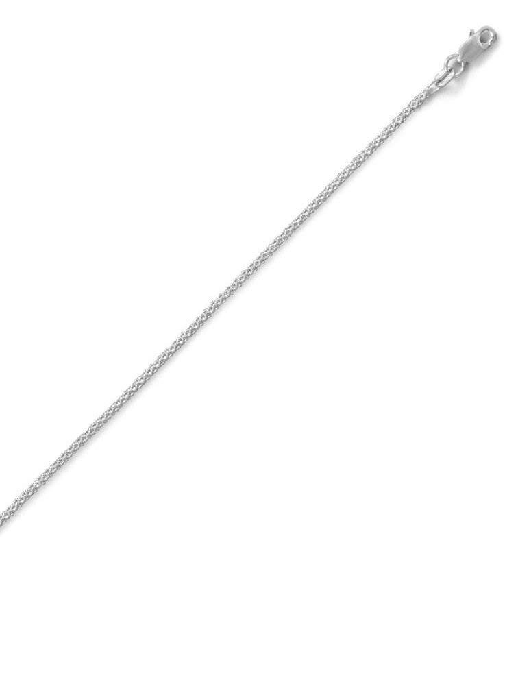 1.5mm Sterling Silver Light Popcorn Chain Necklace for Women - Elegant Layered Necklace for Everyday Wear & Casual Outfits