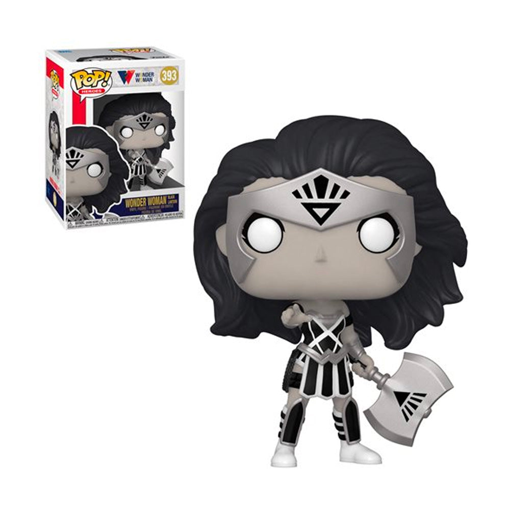 DC Comics 80th Anniversary Wonder Woman Black Lantern Pop! Vinyl Figure #393 - Collectible Superhero Statue for Display & DC Fans Gift